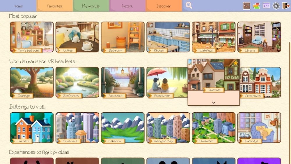 VirtualSociety UI evolution