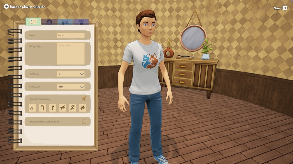 in game screen